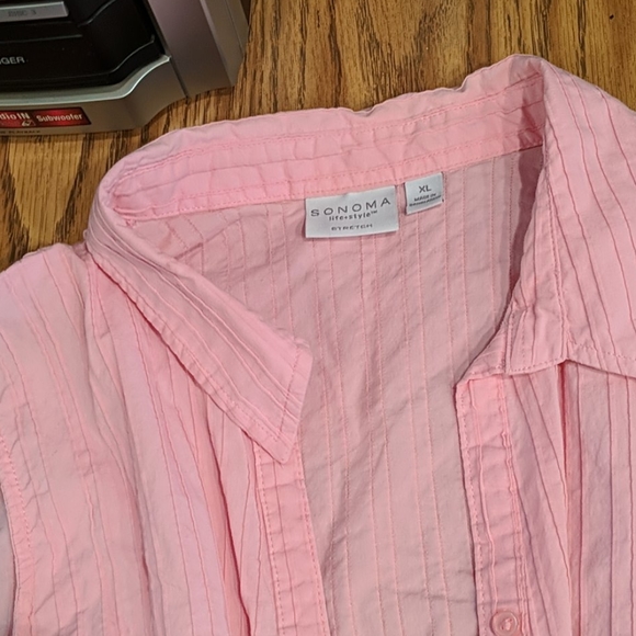 Sonoma life and style light pink sleeveless blouse - Picture 2 of 2